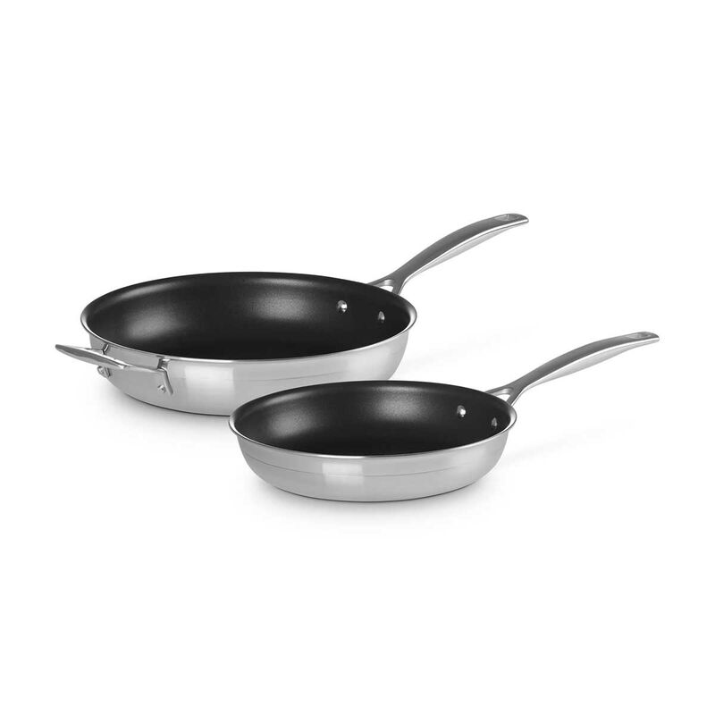 Le Creuset 3-PLY Stainless Steel Non-Stick 2-Piece 24/28cm Frying Pan Set image number 0